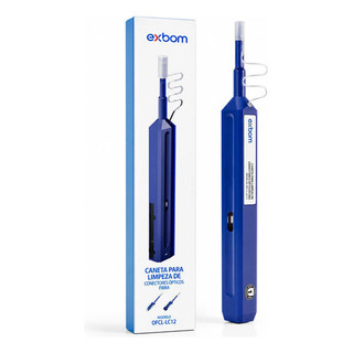 Caneta Limpeza De Conectores Ópticos Fibra Optica Lc 1.25mm Azul