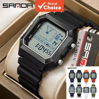 Relógio Digital SANDA Masculino Esportivo Militar Relógio de Pulso de Luxo Marca Superior Cronômetro