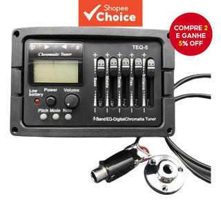 Captador De Guitarra Acústica Multibanda (Banda 2/3/4)-Pré-Amplificador Integrado Com EQ , Sintonizador E Microfone Disp