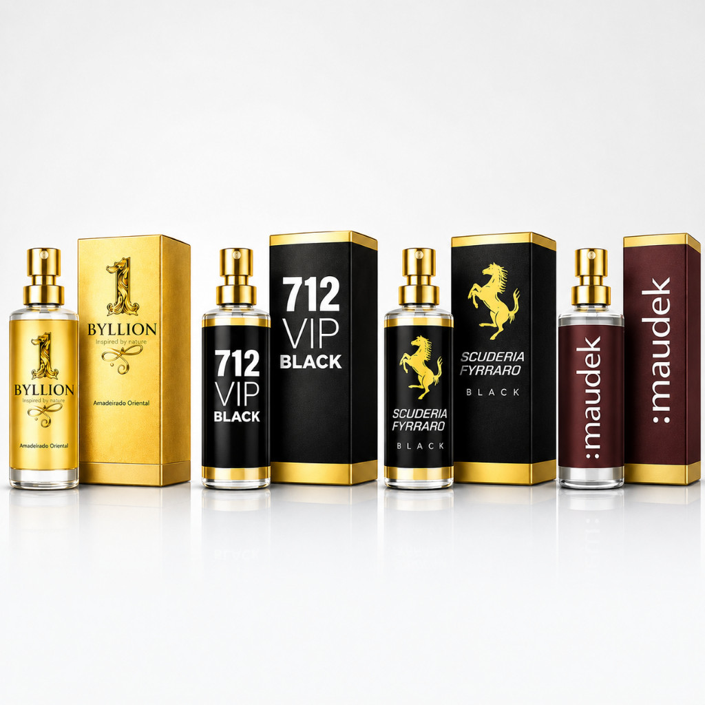 Perfumes Premium em Frascos de Vidro Fragrâncias Sofisticadas e Alta Fixação