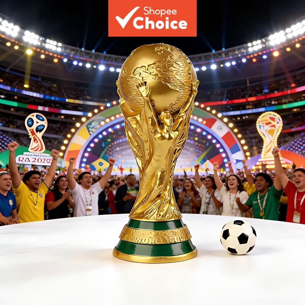 Réplica Premium Do Troféu Da Copa Mundo FIFA 2026 , Escultura Campeonato De Futebol Em Tamanho Real L , Colecionável De 