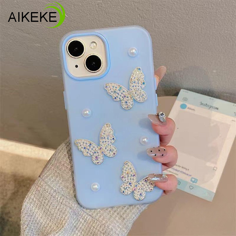 Doce 3D Pearl Butterfly 2 Em 1 Capa De Telefone Para Samsung Galaxy A07 A13 A12 A11 A10 A10S A06 A05S A05 A04E A04S A04 