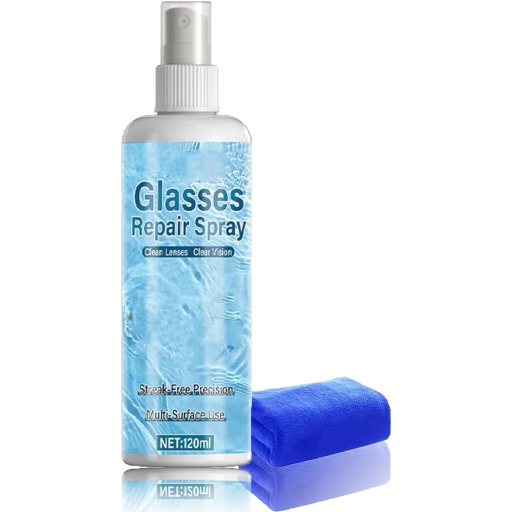Removedor de arranhões de vidro, spray reparador de lentes de óculos 120ml, spray removedor de arranhões de lentes, spra