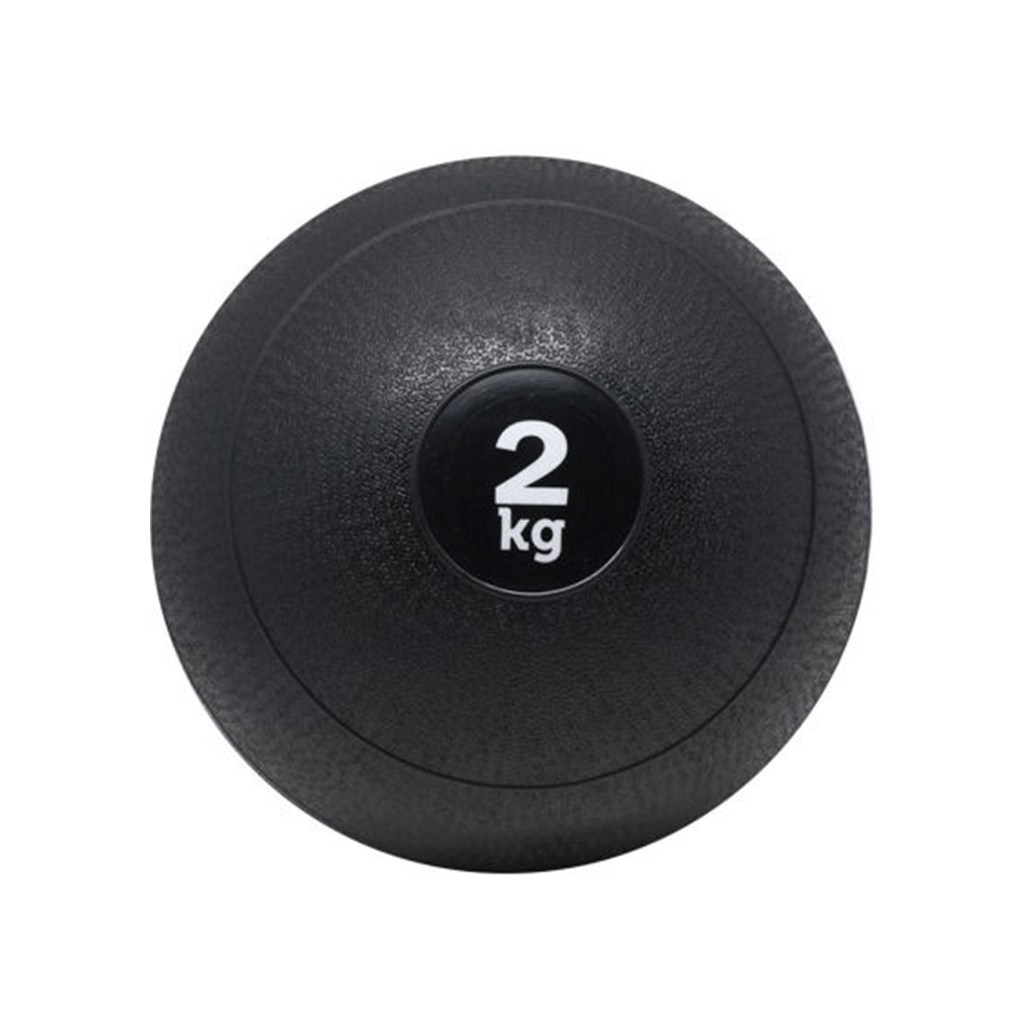 Slam Ball Peso 2kg Crossfit Funcional Ball Preta Borracha Antiderrapante SS Esportes