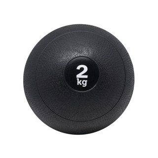 Slam Ball Peso 2kg Crossfit Funcional Ball Preta Borracha Antiderrapante SS Esportes