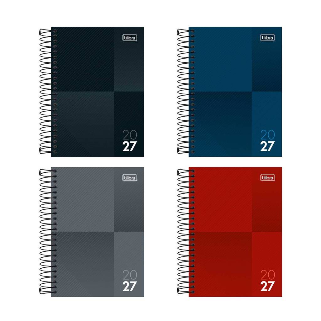 Agenda espiral diária Zip 2027 Tilibra