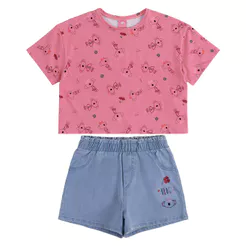 Conjunto Estampado Infantil Menina Lilica Ripilica