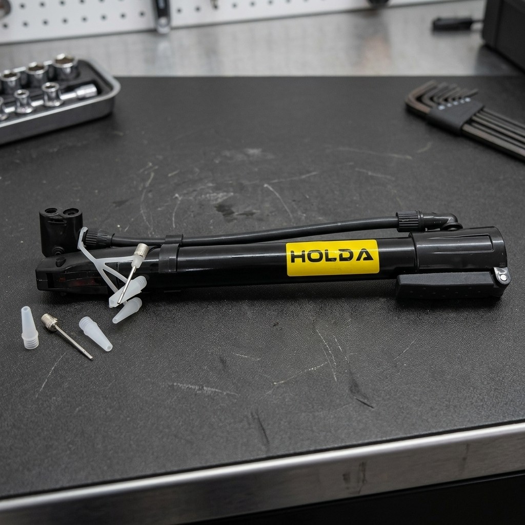 Bomba De Ar Manual Encher Pneu De Moto Bicicleta Bike Inflador Rápido Com Agulha Para Bolas E Balões