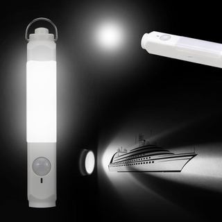 Luz Noturna Magnética com Sensor de Movimento para Navios de Cruzeiro, com Lanterna LED, Funciona com Bateria Recarregáv
