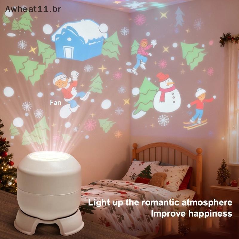Imagem Projetor De Luz Noturna LED Awheat11 Com Efeitos De Onda Oceânica Para Atmosfera Relaxante