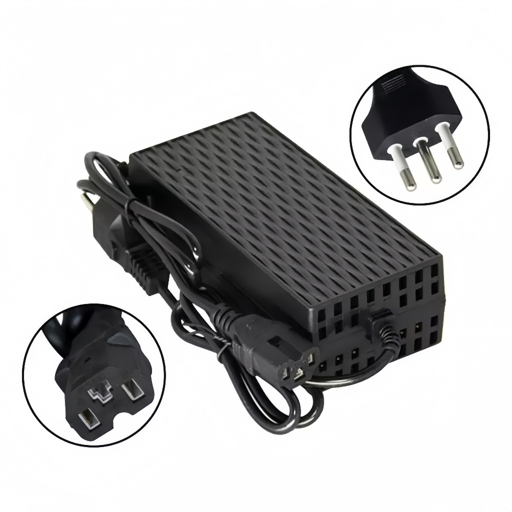 Carregador 54.6V 2A para Patinete Elétrico 48V Bivolt – Carregamento Rápido MTT-54602AP