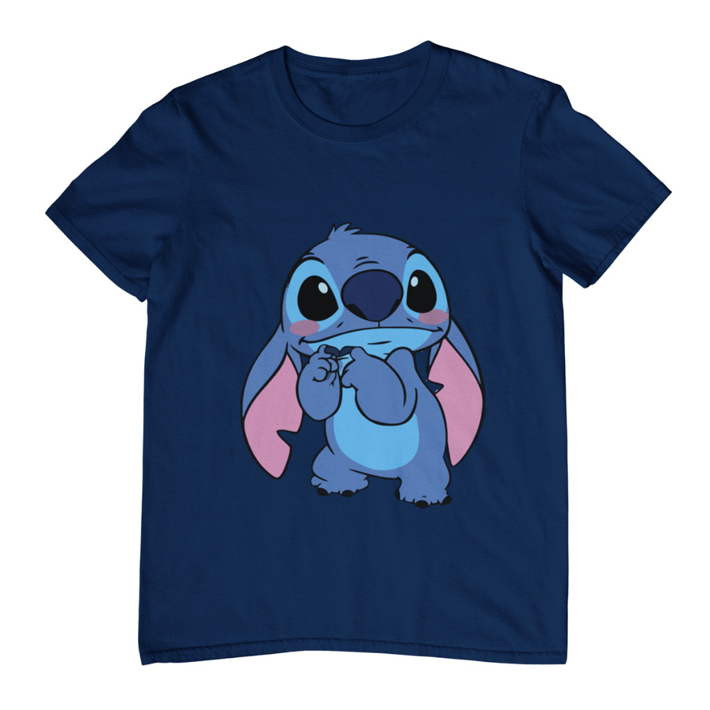 Camiseta Streetwear Feminina Masculina Unissex  da Feminino Masculino Ursinho Stitch 100% Algodão Premium ENVIO IMEDIATO