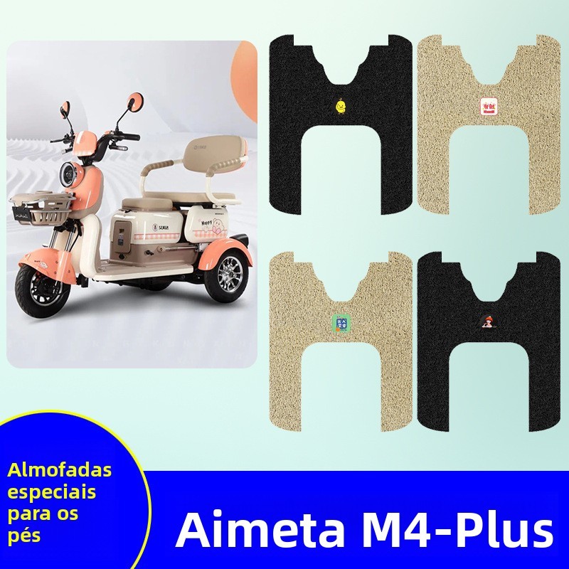 2026 Aimeida M4plus Tapete para Pedal de Triciclo Elétrico, Impermeável e Antiderrapante, Ano do Cavalo L7ZC