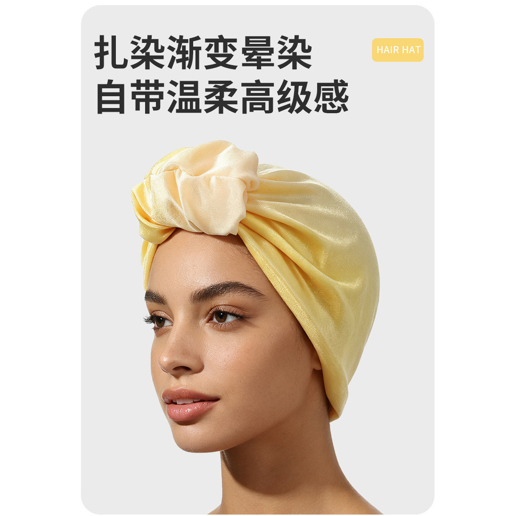 [Estoque pronto] Novo estilo feminino pulôver boné cruz torção chapéu cor sólida estiramento turbante boné feminino chap