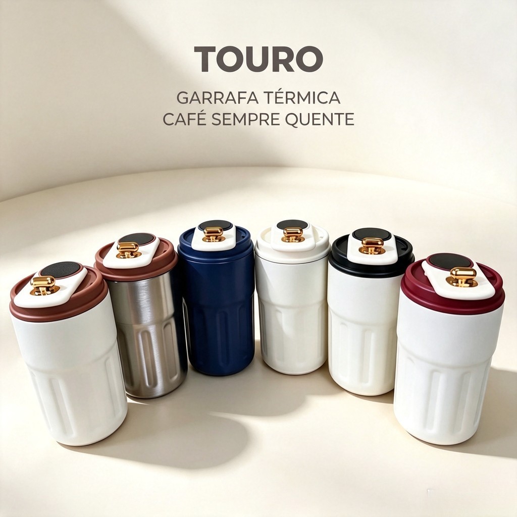 Copo Térmico Café 420ml com Tampa Vedada, Design Moderno, Portátil, Isolamento Térmico, Ideal para Viagem cafe pratica