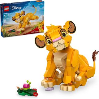 LEGO Disney Simba, o Rei Leão - Brinquedo de Construção - Conjunto Colecionável para Brincar e Exibir - Presente de Aniv