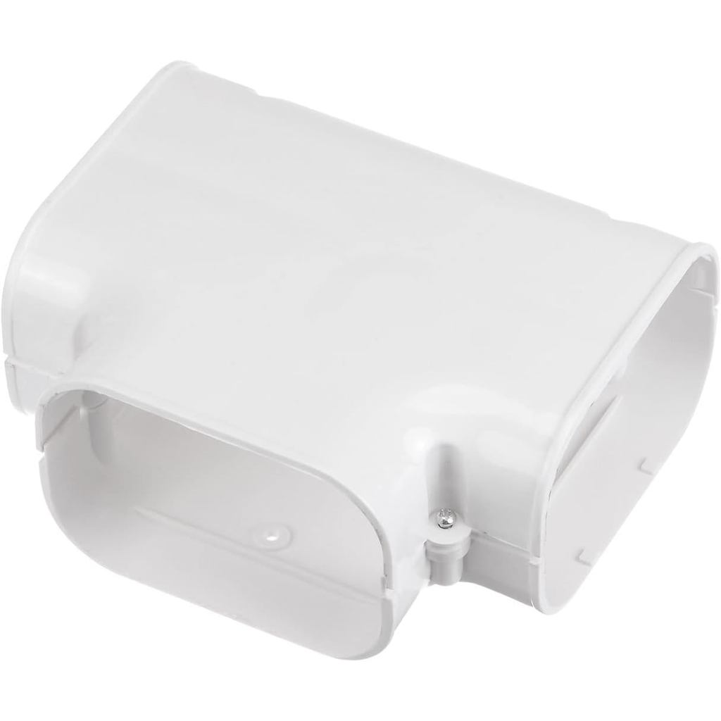PATIKIL Cobertura Decorativa de PVC de 4", Peças e Acessórios para Tubos em T e Curva para Ar Condicionado Central, Bomb