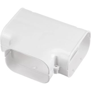 PATIKIL Cobertura Decorativa de PVC de 4", Peças e Acessórios para Tubos em T e Curva para Ar Condicionado Central, Bomb
