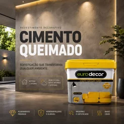 Cimento Queimado Pronto Eurodecor Cores- 5 Kg