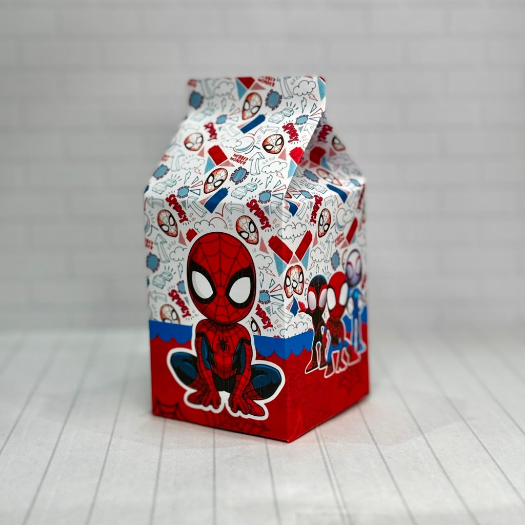 Caixinha SPYDER HOMEM ARANHA | Caixa Milk Personalizada  | Mimos Aniversário Lembrancinhas Personalizados Kit Festa