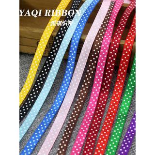 1cm fita preta fita vermelha água Jade dot fita impressa branco dot Streamer embalagem arco pano