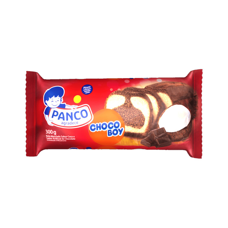 Panco Bolo Mesclado de Coco e de Chocolate Choco Boy Pacote 300g