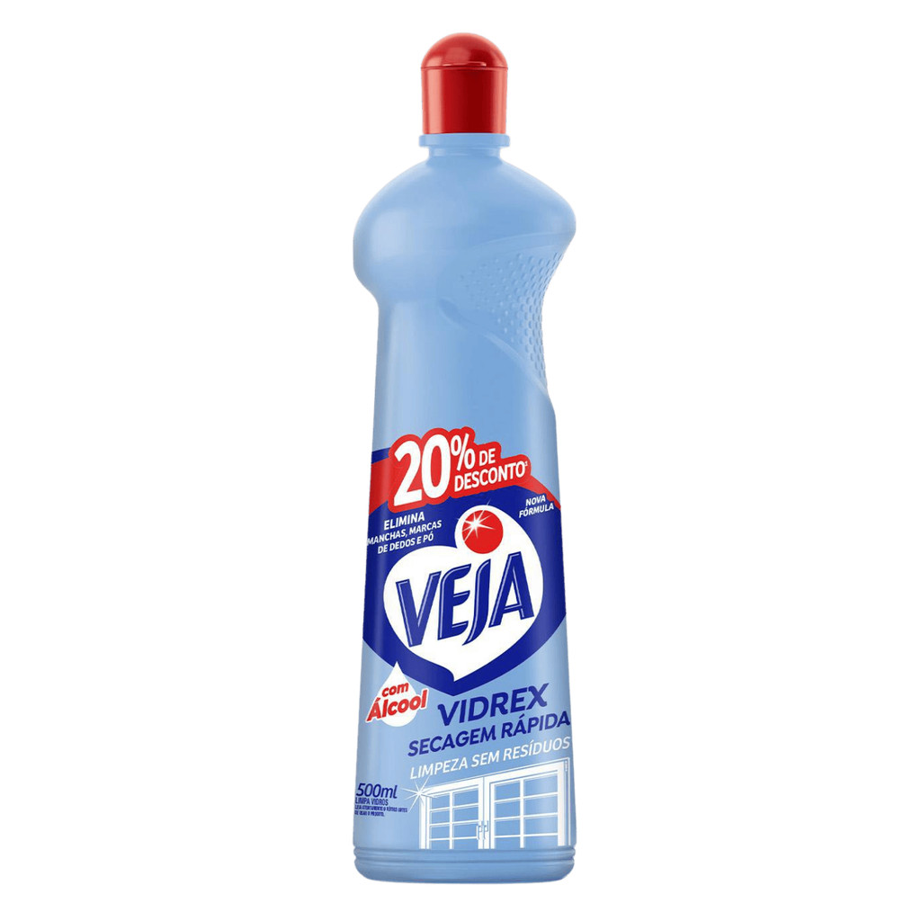 Limpa Vidros Veja Vidrex com Álcool 500ml Oferta