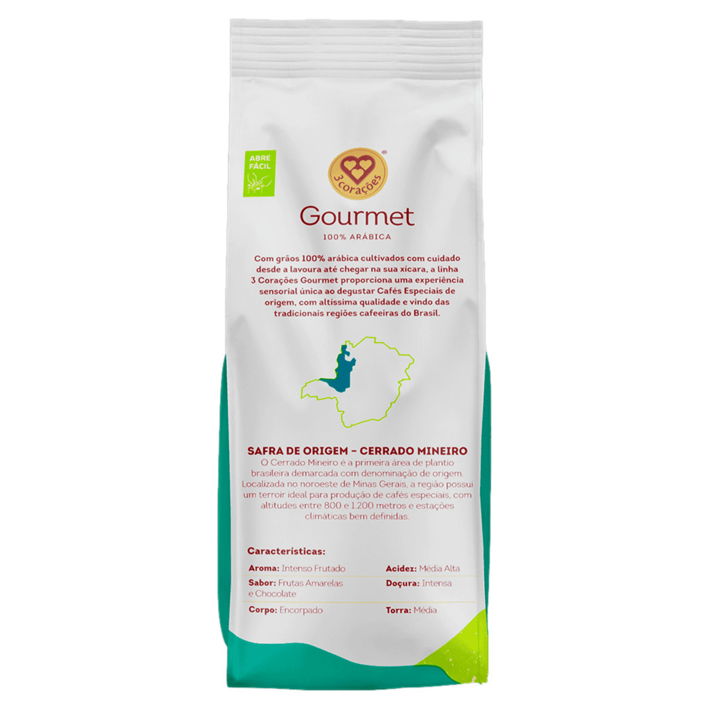 3 Corações Café torrado e moído cerrado mineiro gourmet 250g · foto 2