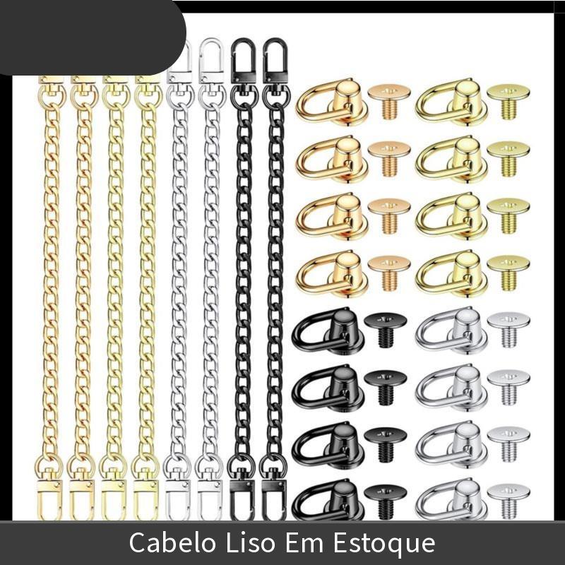 Alça De Corrente De Bolsa De 8 Peças Para , Com Anel D De 16 , Extensor De 4 Cores De 7.9 Pol . , De Rebites-Alta Qualid