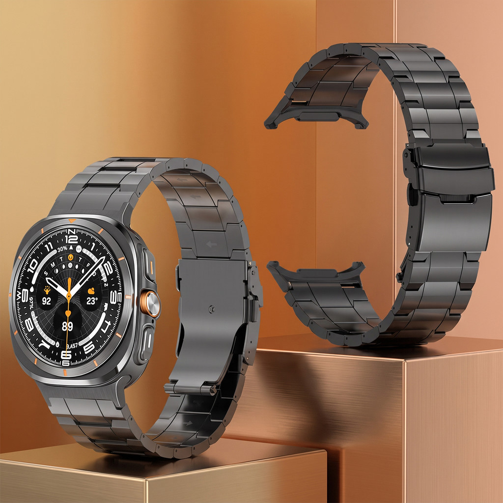 Pulseira Leve De Titânio Para Samsung Galaxy Watch Ultra 2 47mm 2025 De Metal Pr