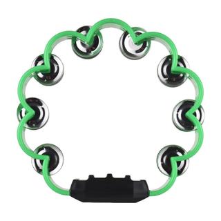 Btuty Pandeiro para adultos Agradável Jingle Sound Manivela Sino Anéis Instrumentos de percussão de metal Suprimentos