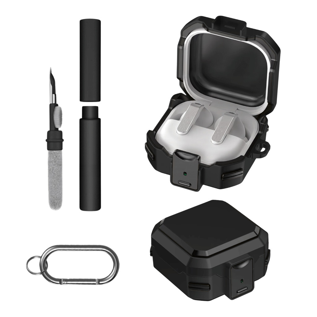 Kit Limpador para Fones e Capa Protetora Nerdcase para Galaxy Buds 4, Buds 4 Pro