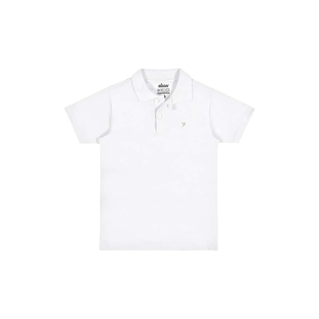 Camisa Infantil Menino Básica Elian Branco
