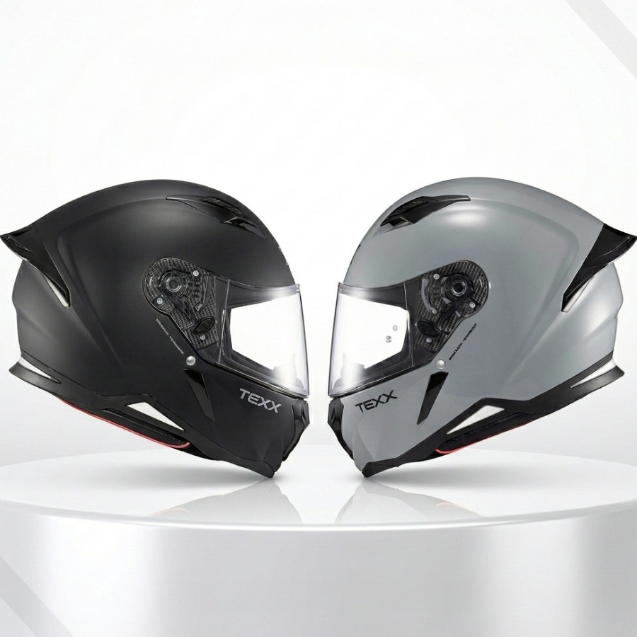 Capacete Moto Texx Fechado Hunter Solid Viseira Integral Preto Nardo Grey Sólido