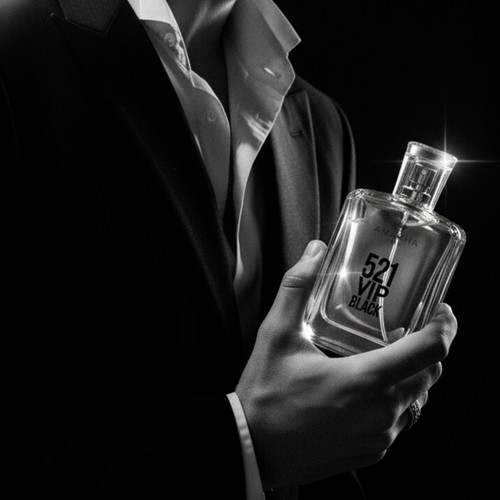 Perfume Masculino 521 Vip Black 100ml Amakha Paris - Fougère Aromático Marcante | Alta Projeção · foto 2