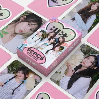 92 peças/conjunto de cartões postais Lomo coletados por fãs de ídolos do Kpop, com o tema ILLIT Memory Forest LUOU PSZG.