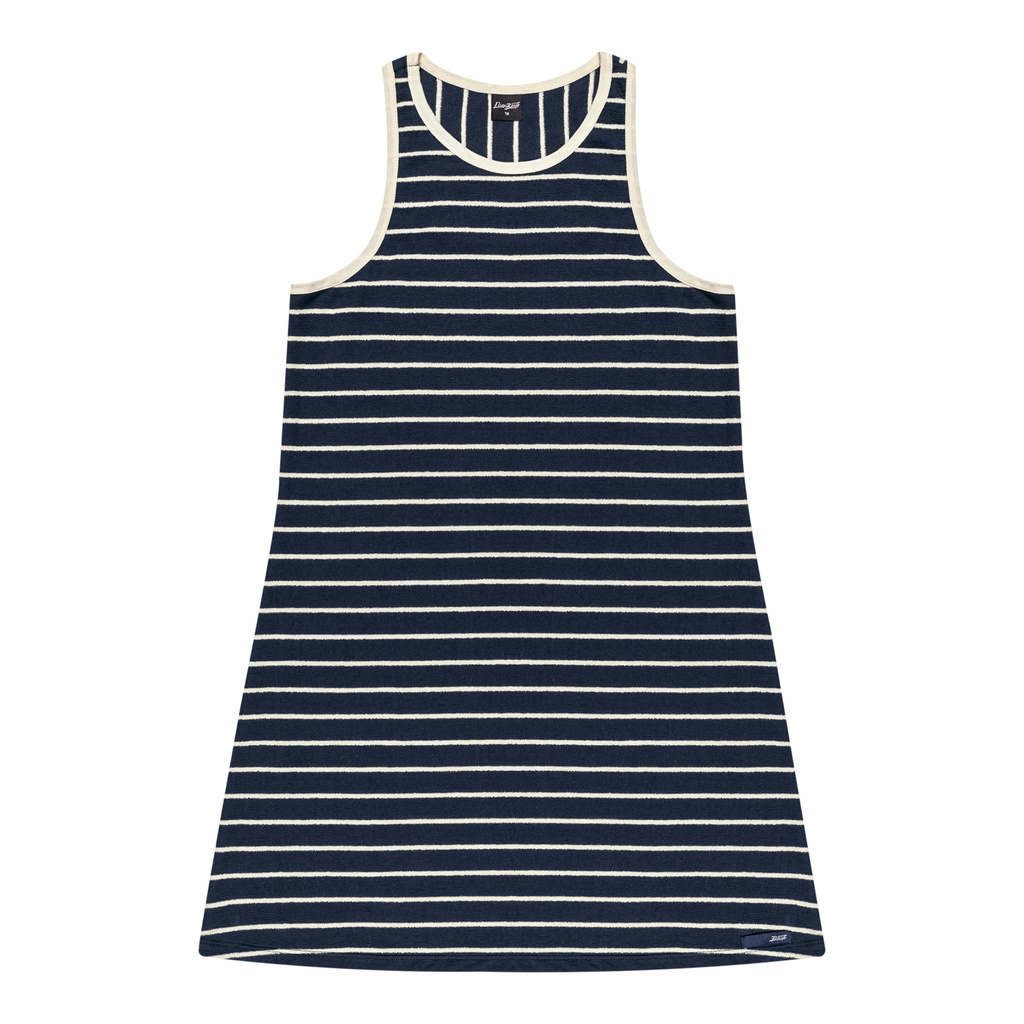 Vestido Juvenil Menina Listrado Beats Azul