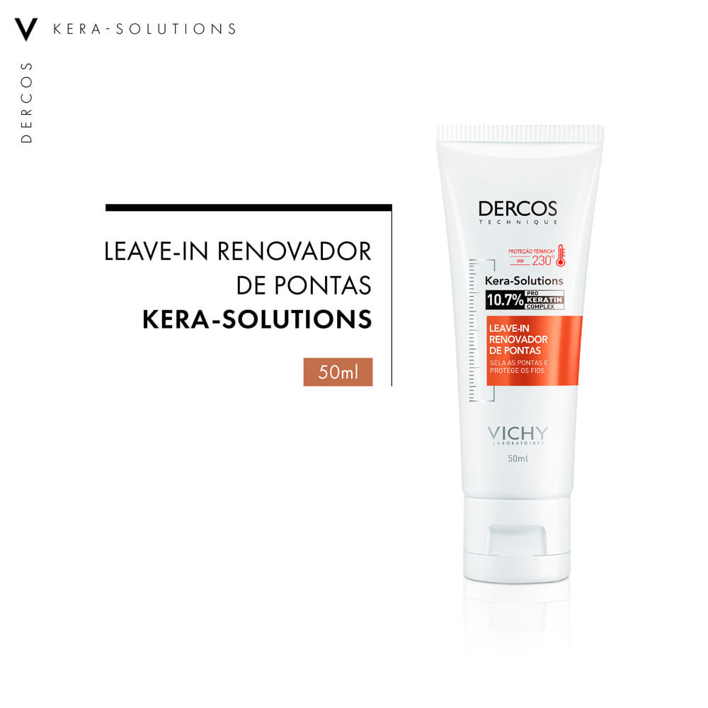 Dercos Kera Solutions Vichy Leave In Renovador de Pontas 50ml · foto 2