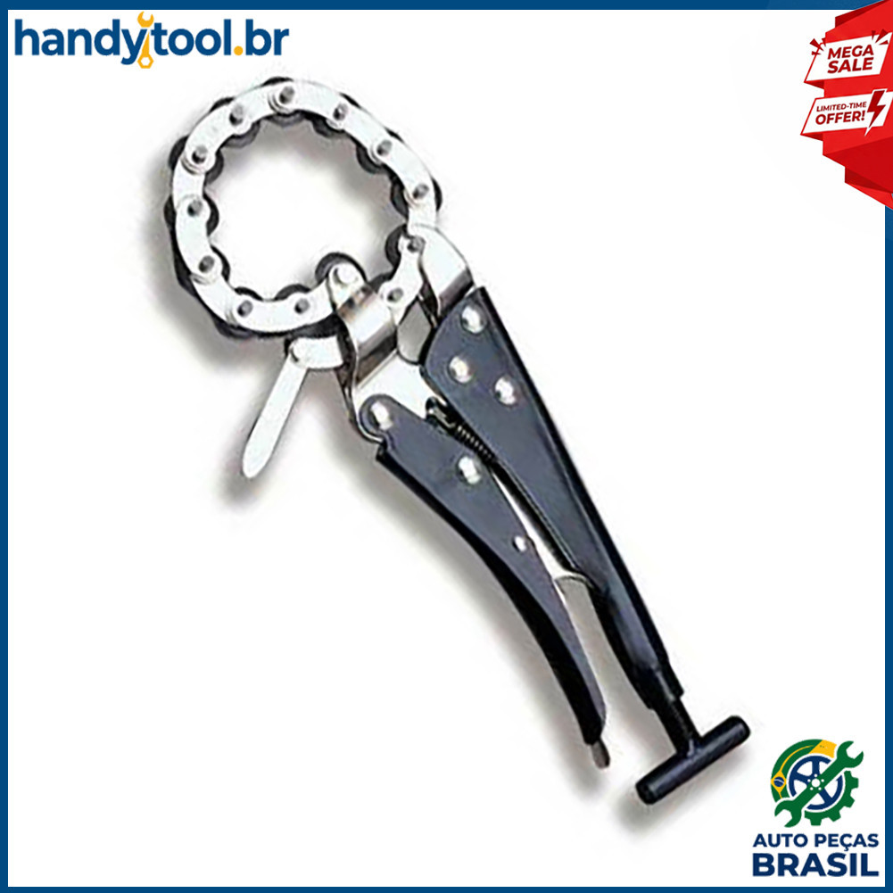 Ferramenta de corte de tubo de escape de corrente 370mm Tubo de escape de aço 80mm Abertura da cabeça do alicate
