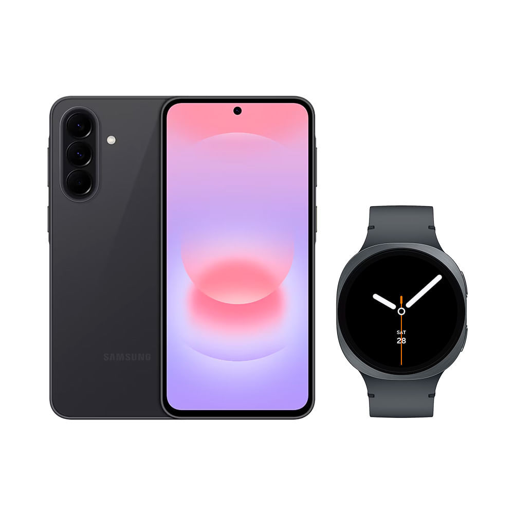 Galaxy A37 5G (128GB) - Preto + Galaxy Watch8 BT 44mm - Grafite