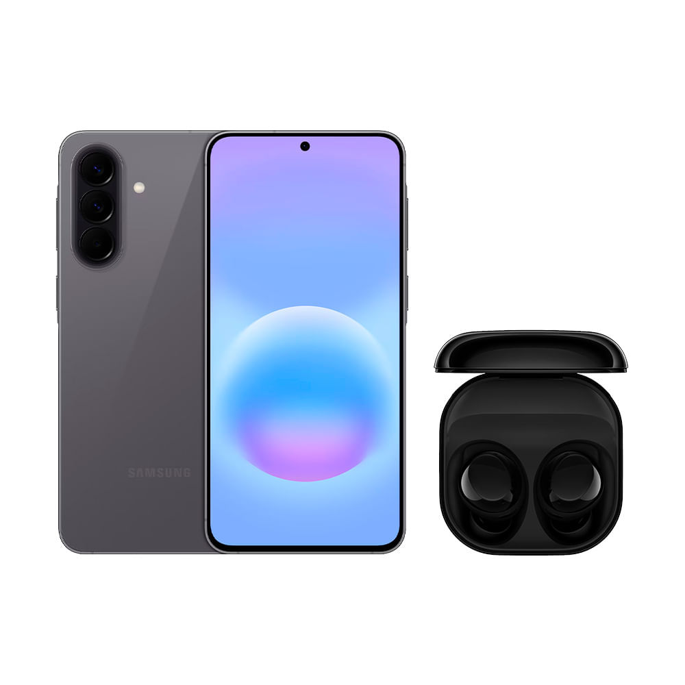 Galaxy A57 5G (256GB) - Cinza + Galaxy Buds Core - Preto