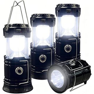 Lanterna De Acampamento LED Portátil Dobrável XTAUTO Leve À Prova D'água Solar USB Recarregável Kits De Sobrevivência Pa