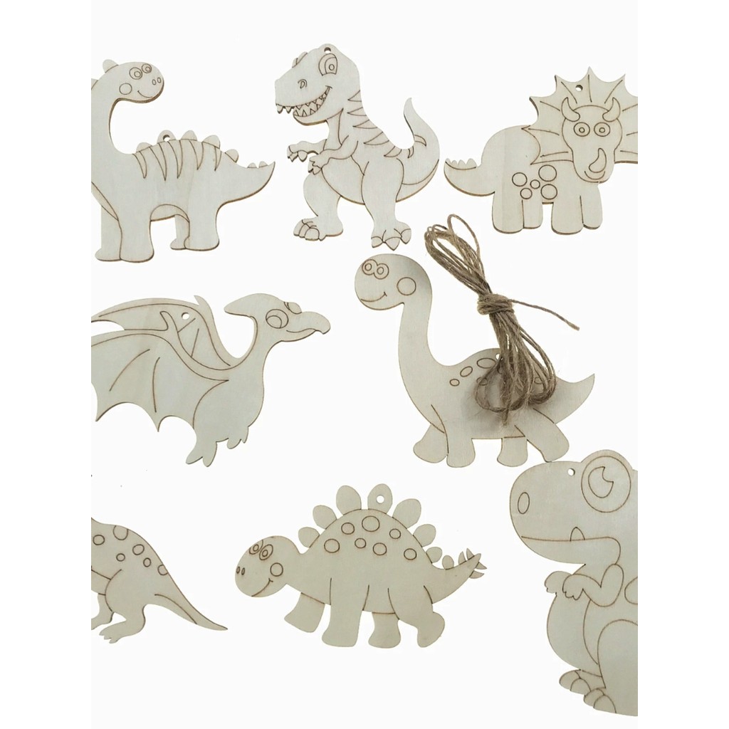 24 peças por pacote 10cm tamanho grande crianças pintura colorida Graffiti dinossauro dos desenhos animados Pterosaur ti