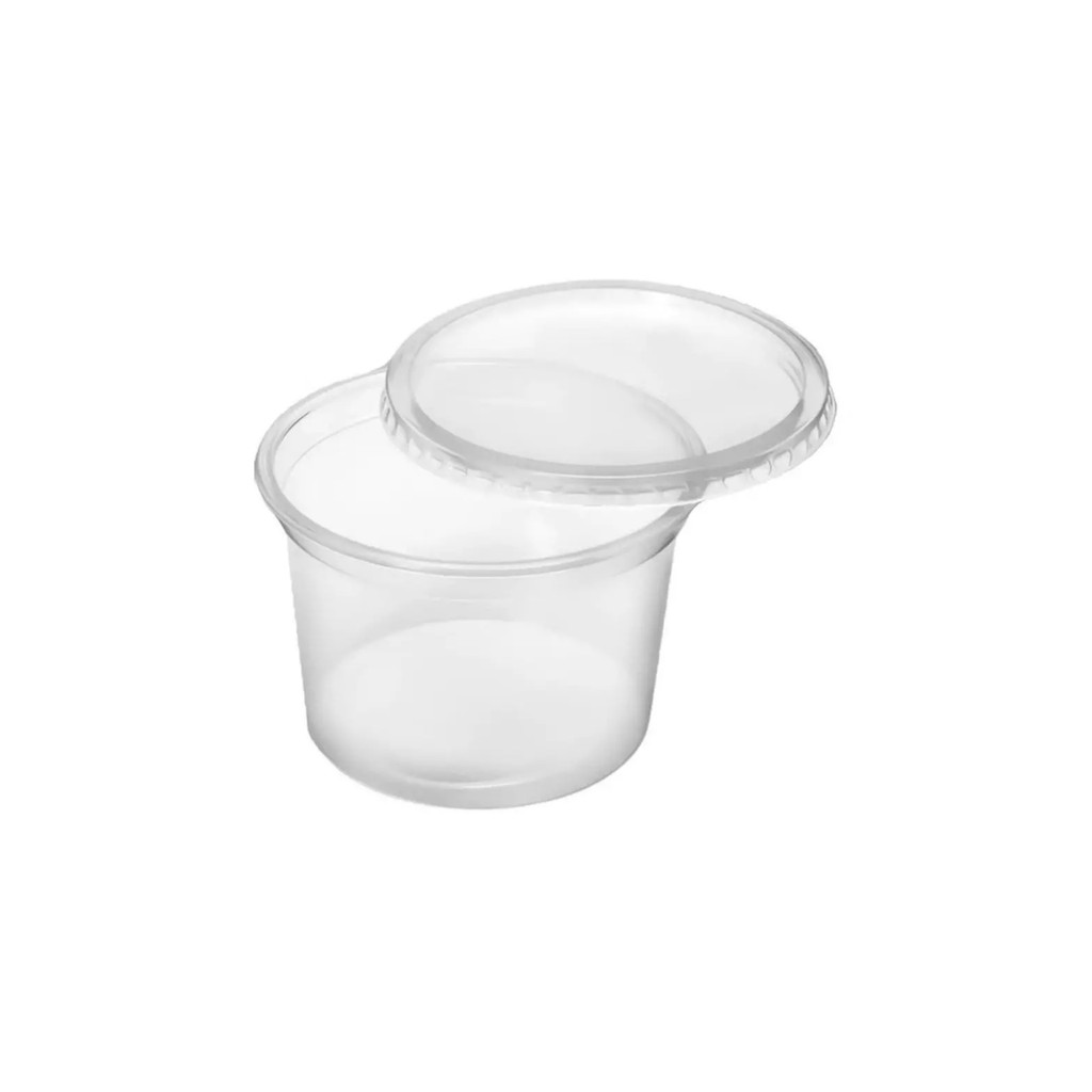 Pote Redondo 250ML Com Tampa – 24 UNIDADES – Pote Descartável Para Alimentos PRAFESTA — imagem 2 de 2