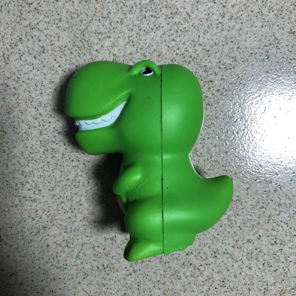 Brinquedo fidget de dinossauro com recuperação lenta