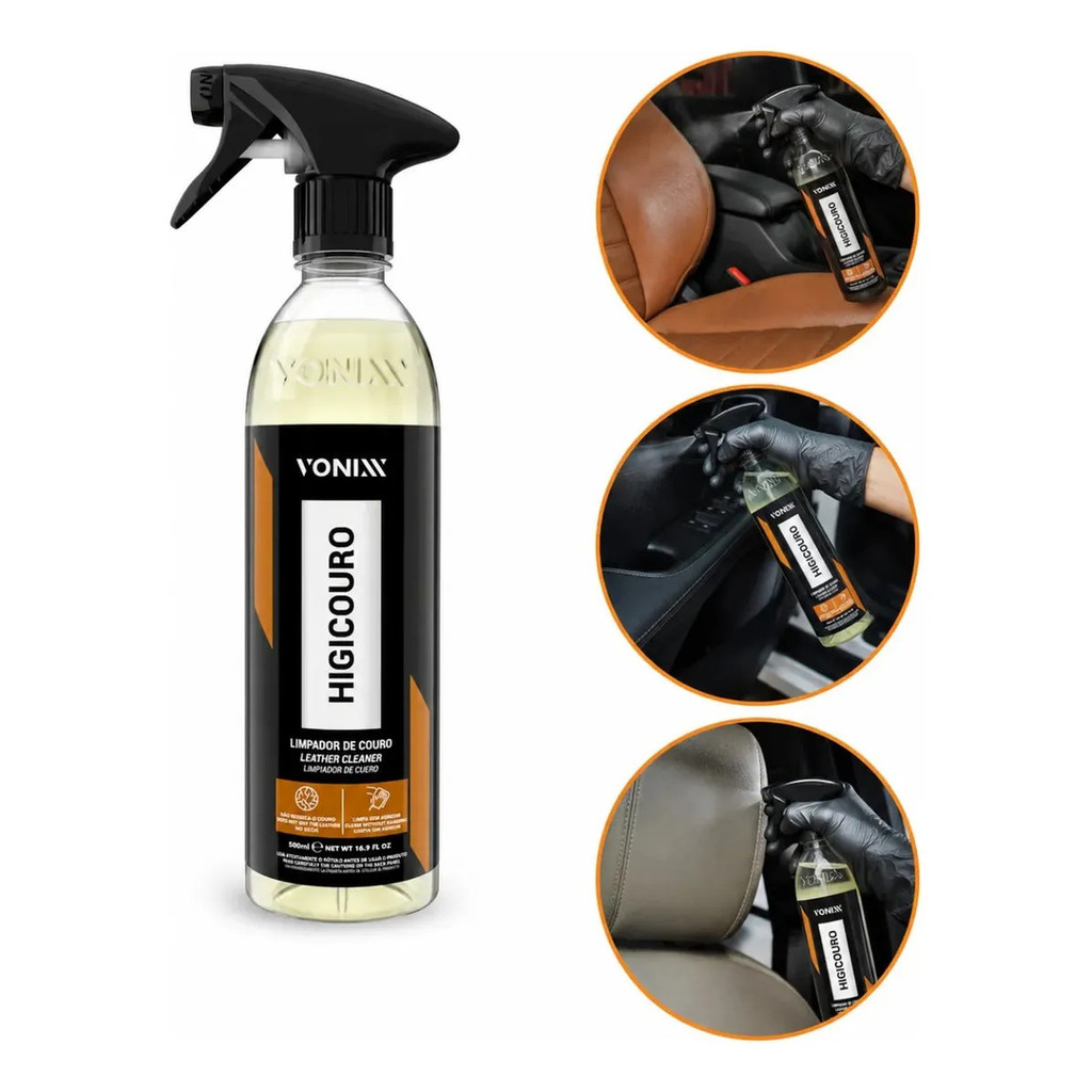 Limpador De Couro Vonixx Higicouro 500ml Para Banco De Carro