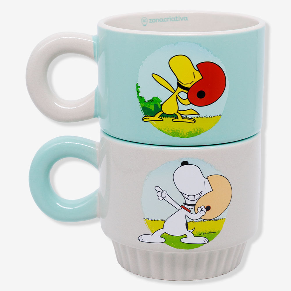 Caneca Joy Snoopy e Woodstock