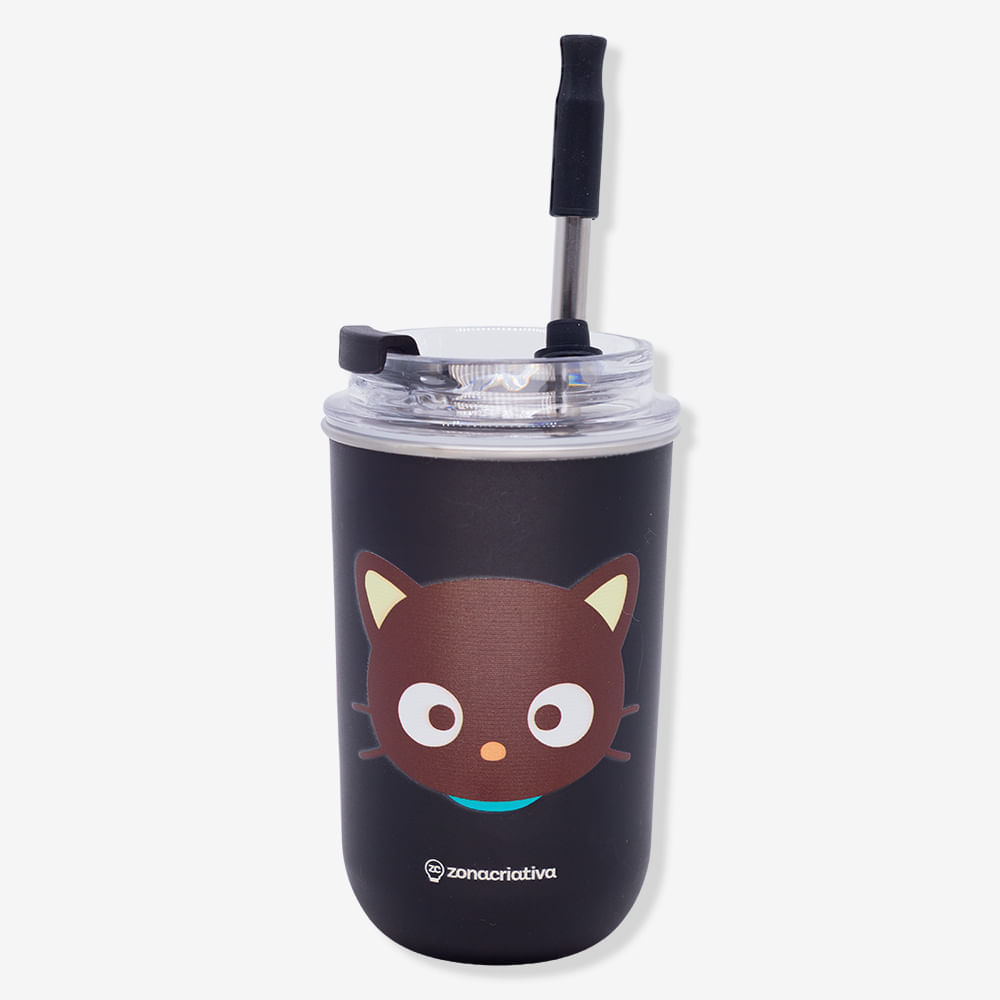 Copo Neo com Canudo Chococat – Hello Kitty