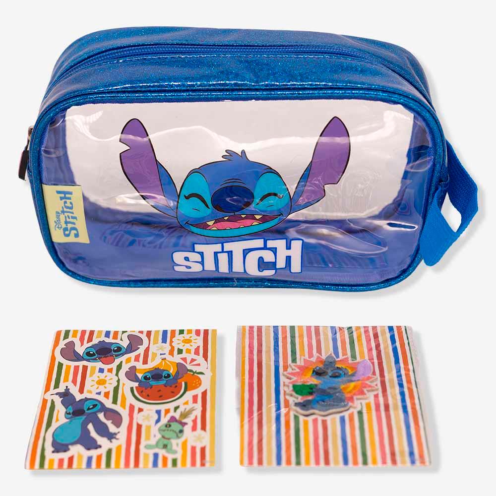 Necessaire com Adesivos Stitch - Disney