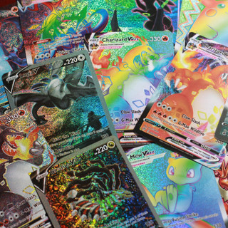 Pacote Pokémon Glory Ultra Raro com Cartas Glitter Vmax/Vstar/GX/Mega 20-100pcs Kit de Cartas RFVU